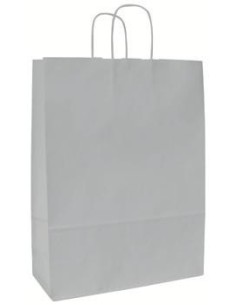 BOLSA DE PAPEL ASA RETORCIDA 18x24+8 ANÓNIMA BLANCO (CAJA 400 UDS.) 2