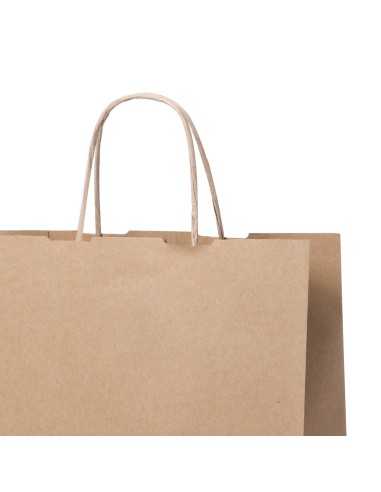 BOLSA DE PAPEL ASA RETORCIDA 20x24+8 ANÓNIMA KRAFT RECICLADO (CAJA 500 UDS.)