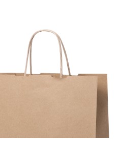 BOLSA DE PAPEL ASA RETORCIDA 24x31+12 ANÓNIMA KRAFT RECICLADO (CAJA 300 UDS.) 2