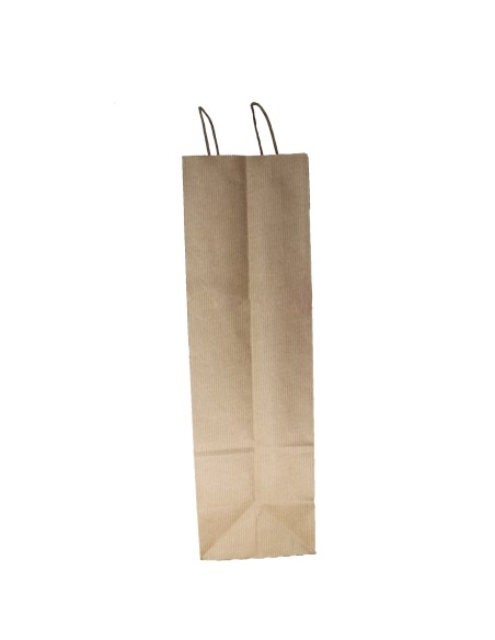 BOLSA DE PAPEL ASA RETORCIDA 23x21+8 ANÓNIMA KRAFT RECICLADO (CAJA 250 UDS.)