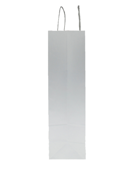 BOLSA DE PAPEL ASA RETORCIDA 23x21+8 PERSONALIZADA BLANCO (CAJA 250 UDS.)