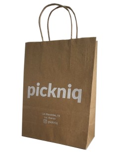 BOLSA DE PAPEL ASA RETORCIDA 24x31+12 PERSONALIZADA KRAFT RECICLADO (CAJA 300 UDS.) 2