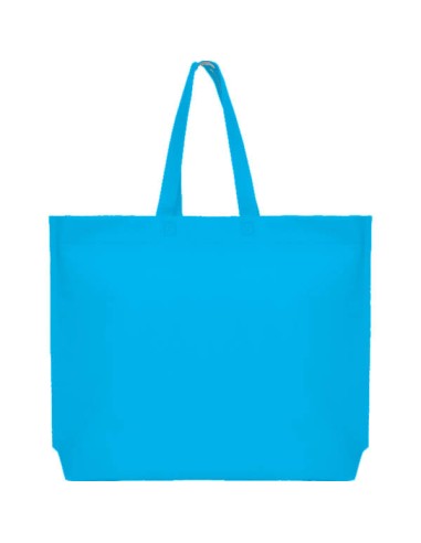 BOLSA TERMOSELLADA MAR FUELLE BASE ANONIMO 40X35+10 CELESTE (CAJA 250 UDS.)