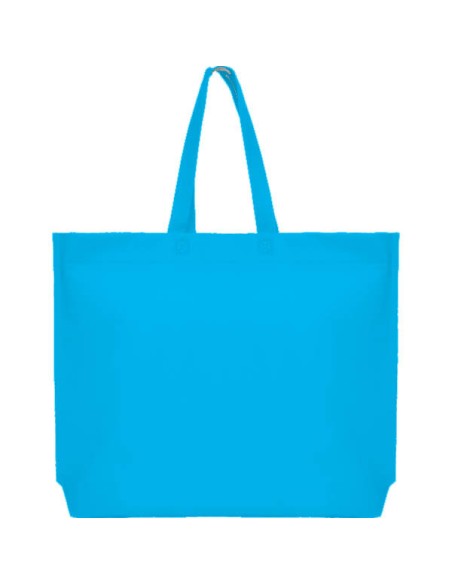 BOLSA TERMOSELLADA MAR FUELLE BASE ANONIMO 40X35+10 CELESTE (CAJA 250 UDS.)