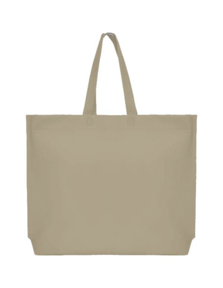 BOLSA TERMOSELLADA MAR FUELLE BASE ANONIMO 40X35+10 CARAMELO (CAJA 250 UDS.)