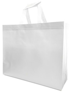 BOLSA TERMOSELLADA CON FUELLE LAMINADA ANONIMA 30X25+10 BLANCO (CAJA 250 UDS.) 2