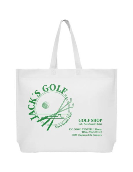 BOLSA TERMOSELLADA MAR FUELLE BASE PERSONALIZADA 40X35+10 BLANCO (CAJA 250 UDS.)