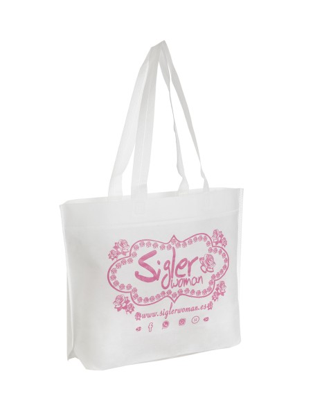 BOLSA TERMOSELLADA MAR FUELLE BASE PERSONALIZADA 40X35+10 BLANCO (CAJA 250 UDS.)