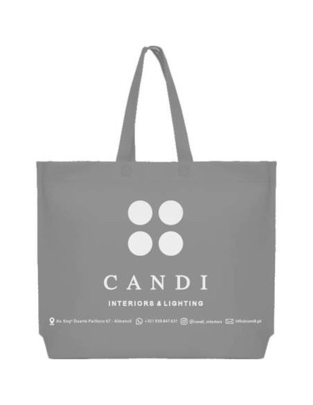 BOLSA TERMOSELLADA MAR FUELLE BASE PERSONALIZADA 40X35+10 GRIS (CAJA 250 UDS.)