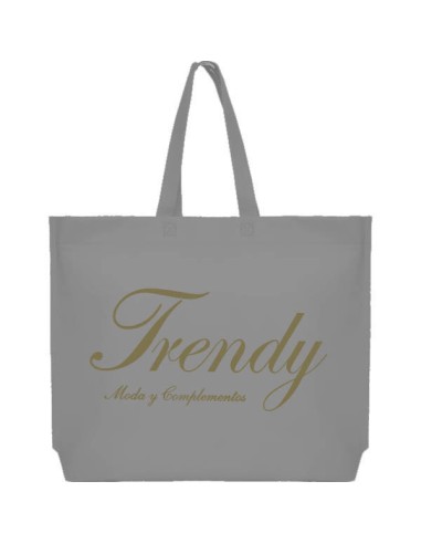 BOLSA TERMOSELLADA MAR FUELLE BASE PERSONALIZADA 40X35+10 GRIS (CAJA 250 UDS.)