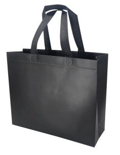 BOLSA TERMOSELLADA CON FUELLE LAMINADA ANONIMA 40X34+14 NEGRO (CAJA 250 UDS.)