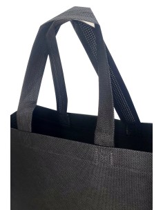 BOLSA TERMOSELLADA CON FUELLE SIN LAMINAR ANONIMA 40X34+14 NEGRO (CAJA 250 UDS) 2