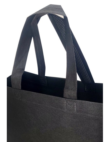 BOLSA TERMOSELLADA CON FUELLE SIN LAMINAR ANONIMA 40X34+14 NEGRO (CAJA 250 UDS)
