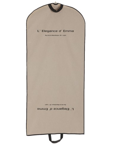 PORTATRAJE ALGODON CON FUELLE Y CON CREMALLERA MODELO NIMES (CAJA 100 UDS.)